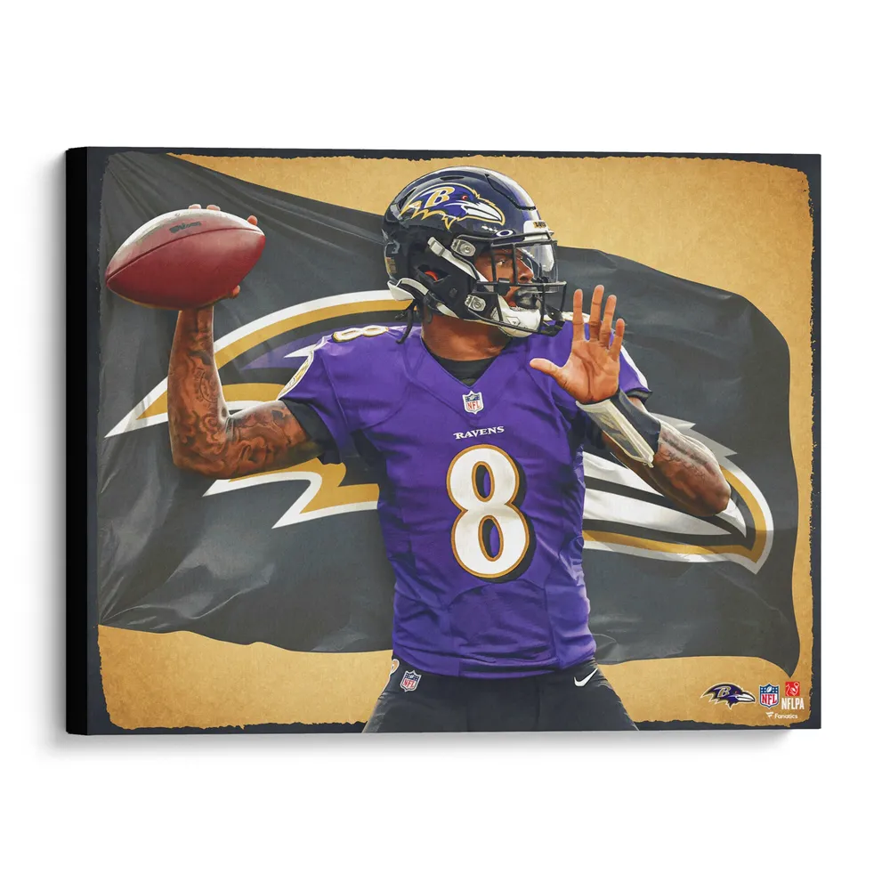 Men's Baltimore Ravens Lamar Jackson Fanatics Branded Purple Big