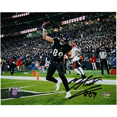 Mark Andrews Baltimore Ravens Autographed 8" x 10" Touchdown Spike Photograph