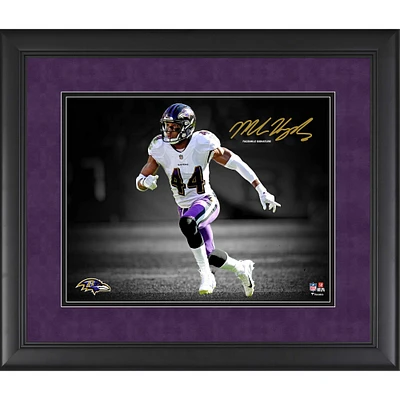 Marlon Humphrey Baltimore Ravens Fac-similé Signature Encadré 11" x 14 " Photographie vedette