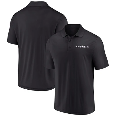 Men's Fanatics  Black Baltimore Ravens Polo