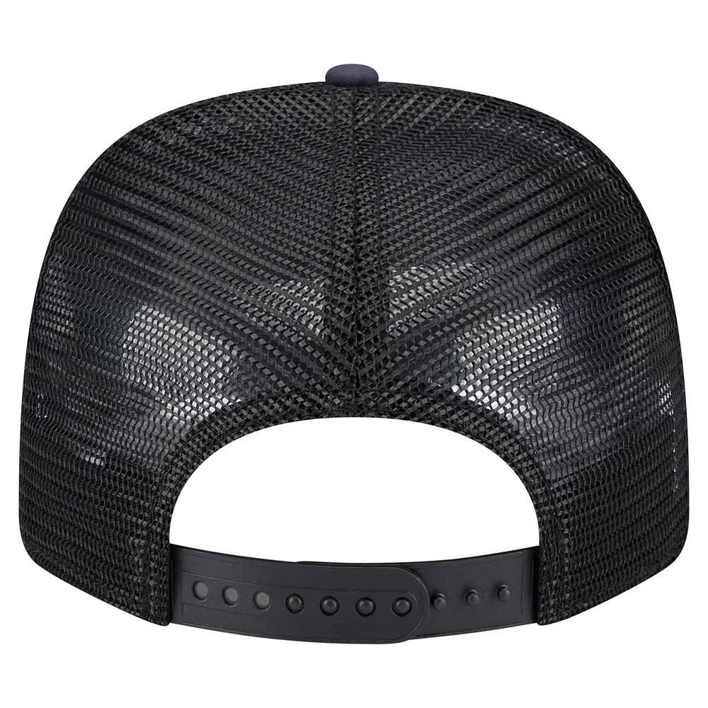 Men's New Era  Navy/Black Baltimore Ravens Adventure Drinks Pattern 9SEVENTY Stretch-Snap Hat