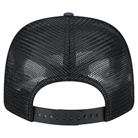 Men's New Era  Navy/Black Baltimore Ravens Adventure Drinks Pattern 9SEVENTY Stretch-Snap Hat