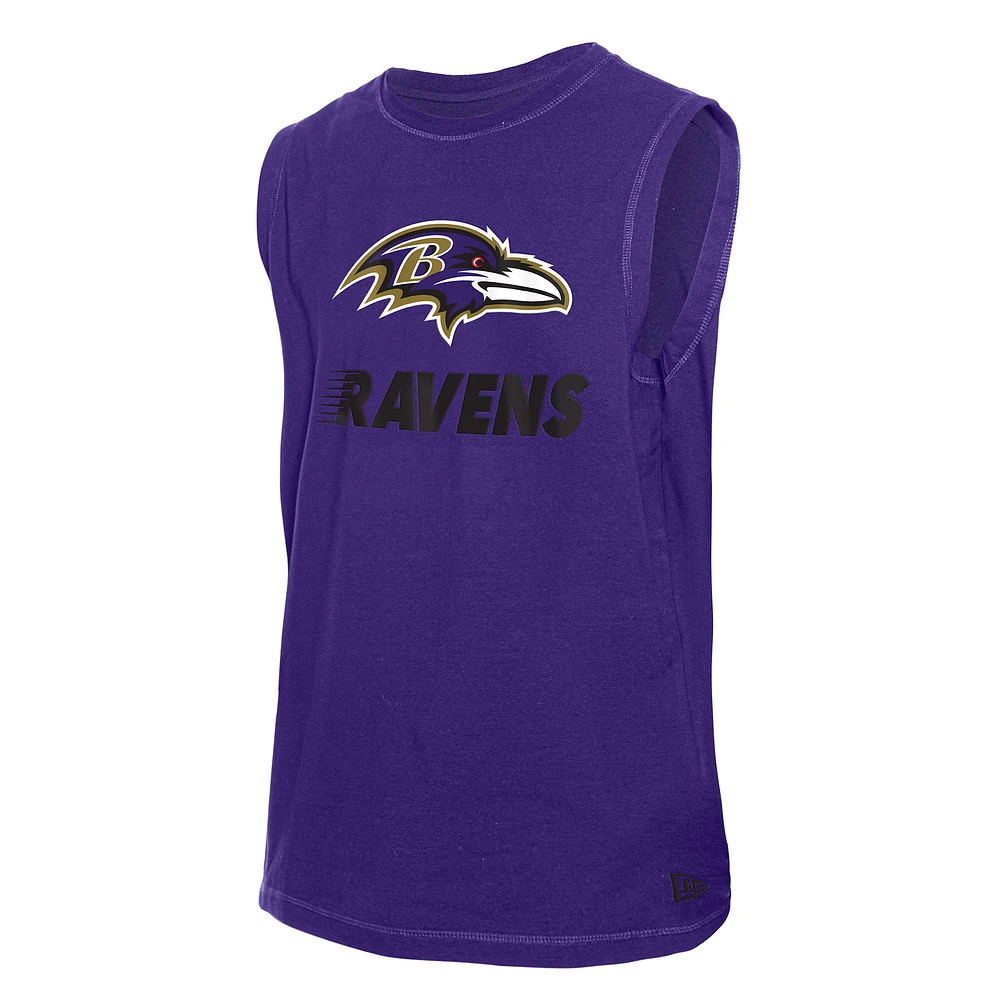 Men's New Era  Purple Baltimore Ravens Leisure Collection Tank Top