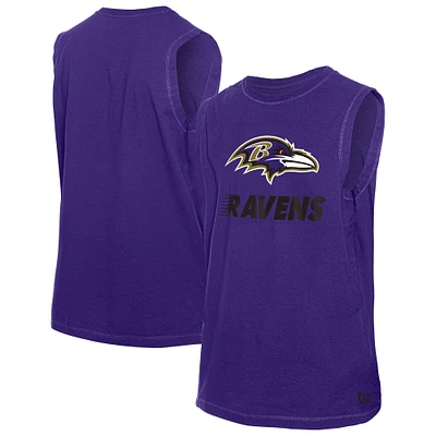 Men's New Era  Purple Baltimore Ravens Leisure Collection Tank Top