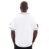 Men's Starter  White Baltimore Ravens Relay Full-Button Baseball Jersey