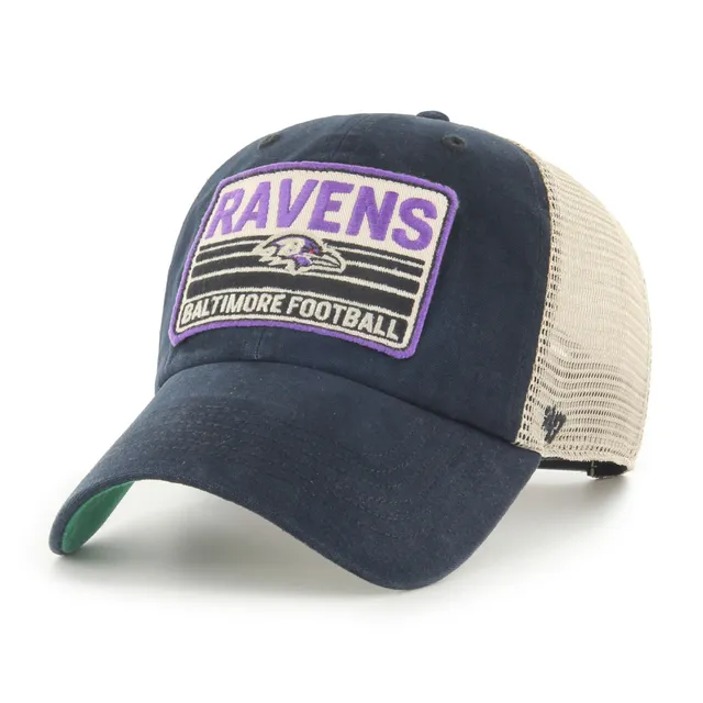 47 Brand Ravens Highline Clean Up Trucker Snapback Hat - Men's