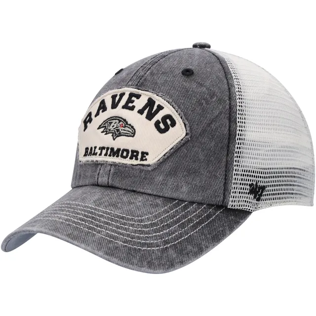 47 Men's White Baltimore Ravens Clean Up Adjustable Hat