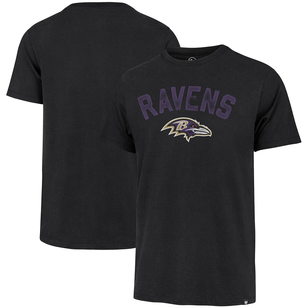 T-shirt pour homme '47 Black Baltimore Ravens All Arch Franklin