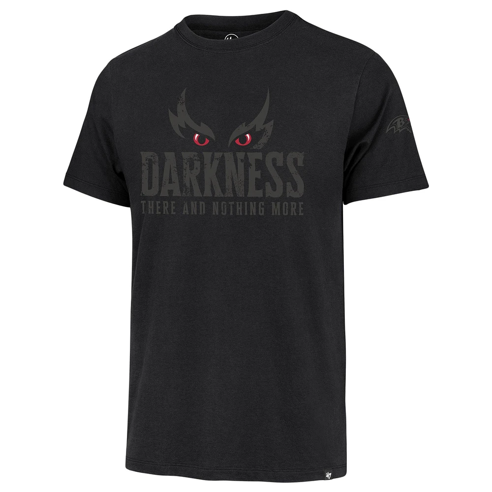 Men's '47 Black Baltimore Ravens Darkness Falls T-Shirt