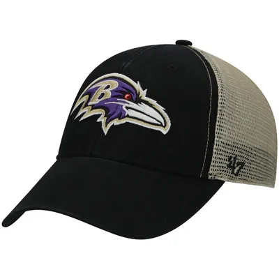 '47 Black Baltimore Ravens Franchise Logo Fitted Hat