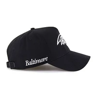 Men's '47 Black Baltimore Ravens Foundation Offside Adjustable Hat