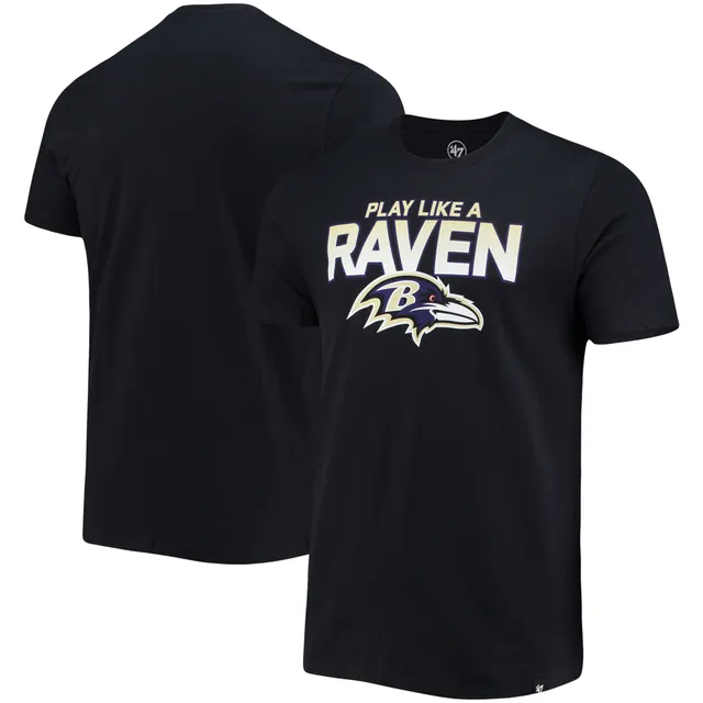 Men's New Era Cream Baltimore Ravens Sideline Chrome T-Shirt