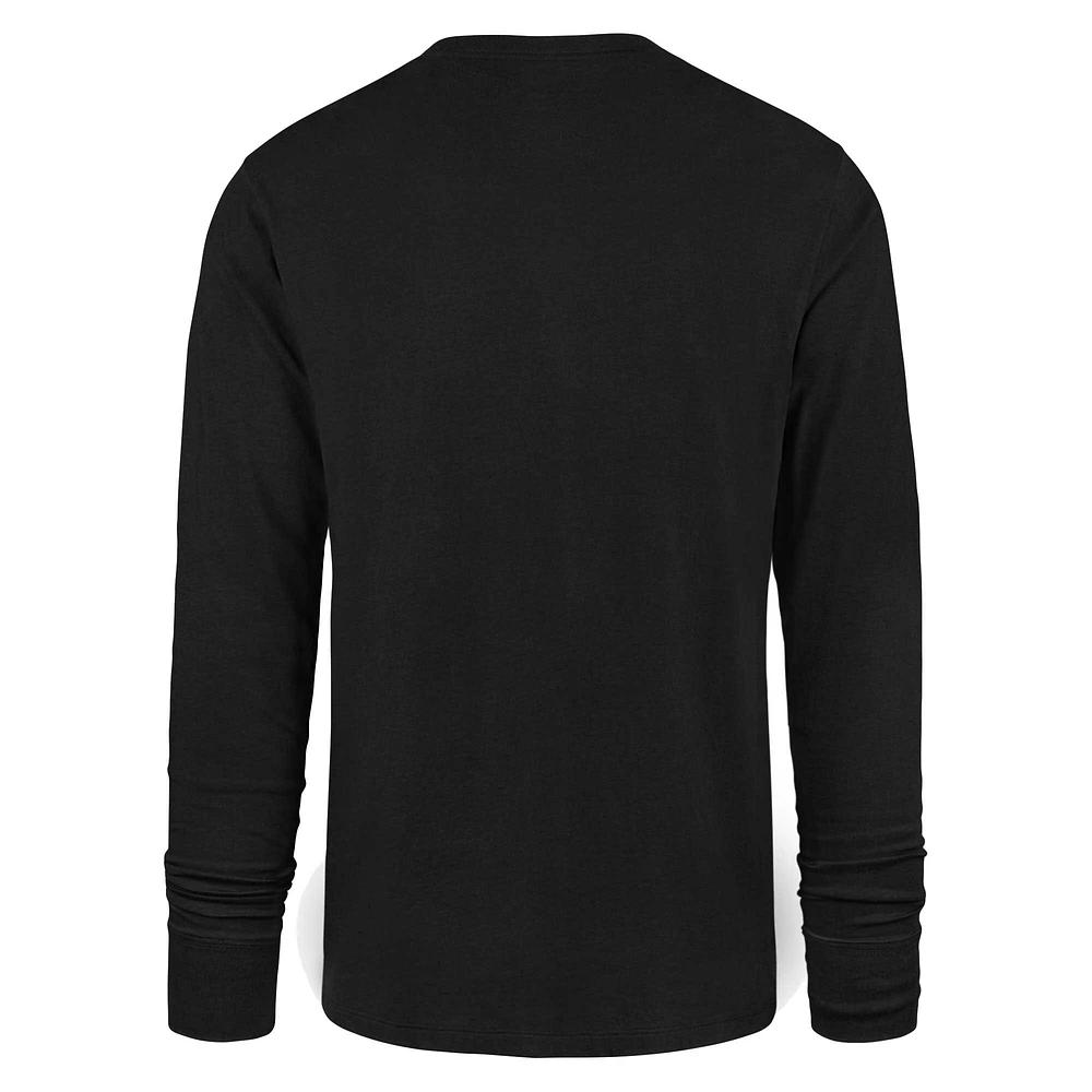 Men's '47 Black Baltimore Ravens Premier Franklin Long Sleeve T-Shirt