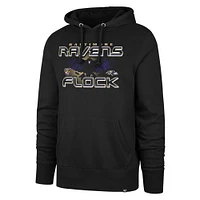 Sweat à capuche '47 noir Baltimore Ravens Flock Regional Headline pour hommes