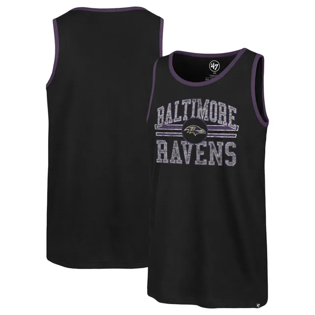 J.K. Dobbins Baltimore Ravens Majestic Threads Women's Name & Number  Tri-Blend Tank Top - Heathered Purple