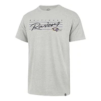 T-shirt '47 gris Baltimore Ravens Downburst Franklin pour hommes