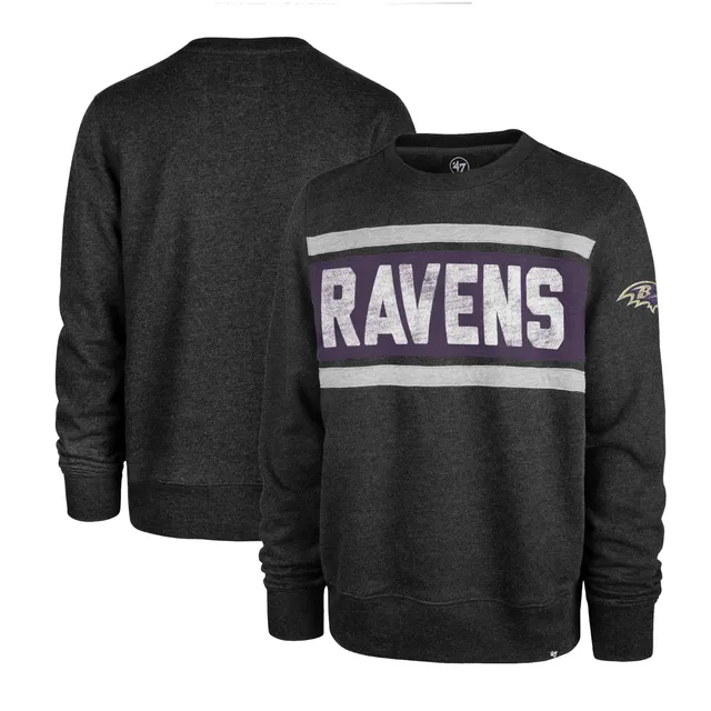 Men's Mitchell & Ness Purple Baltimore Ravens All Over 2.0 Pullover  Sweatshirt