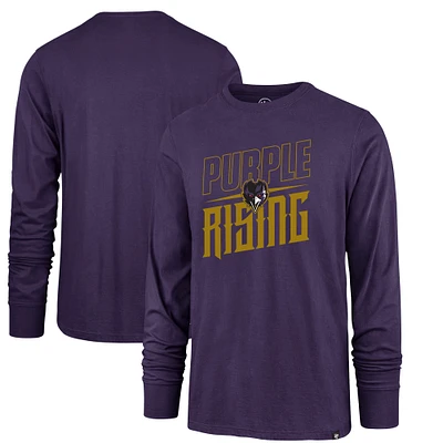 T-shirt à manches longues violet Baltimore Ravens '47 pour homme Purple Rising Super Rival