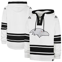 Sweat à capuche lacets Superior After Image Baltimore Ravens '47 blanc pour homme