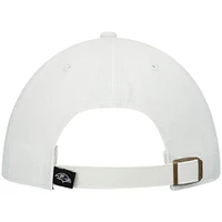 Men's '47 White Baltimore Ravens Clean Up Adjustable Hat