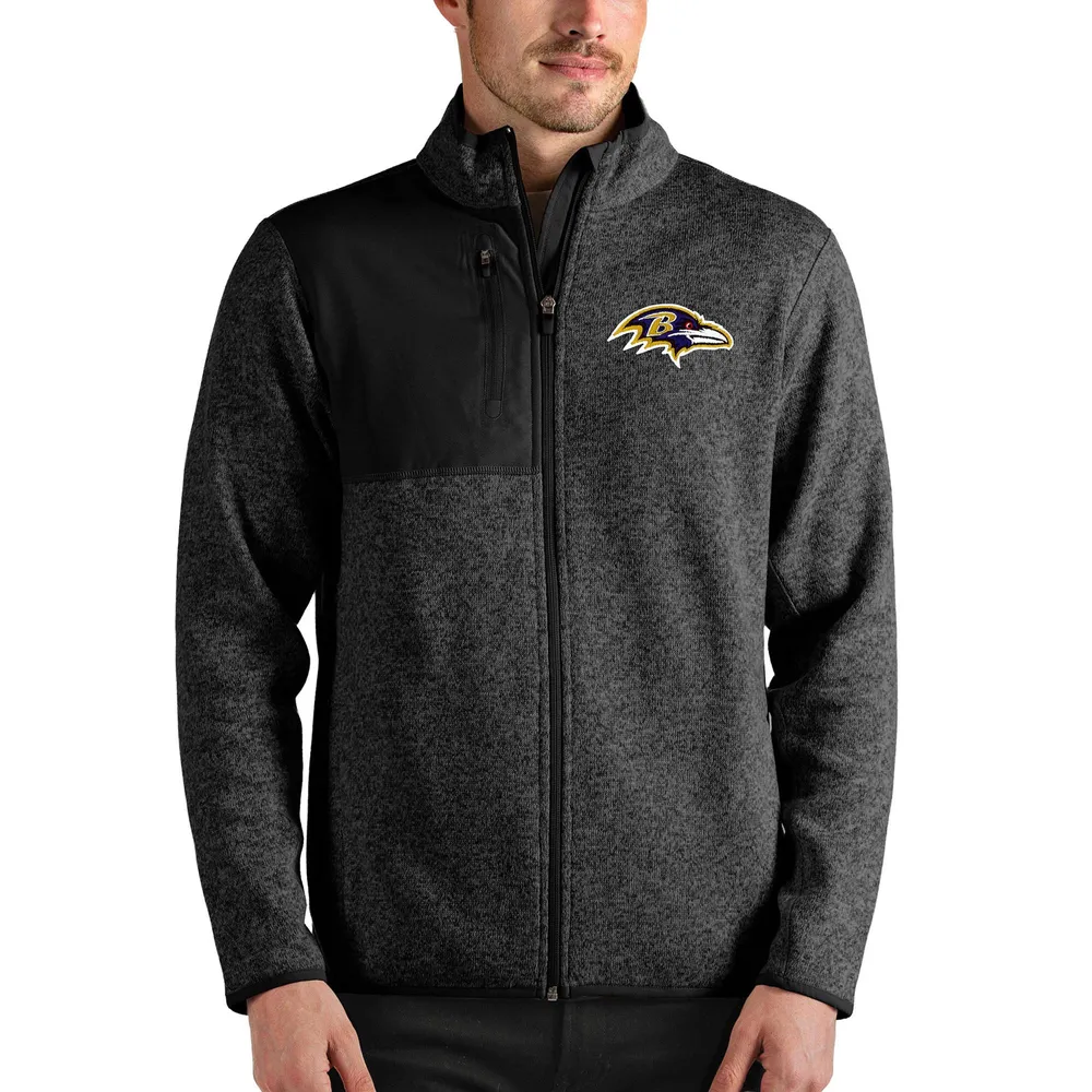 Men's Black/Heathered Gray Baltimore Ravens Big & Tall Team Logo Pullover  Hoodie