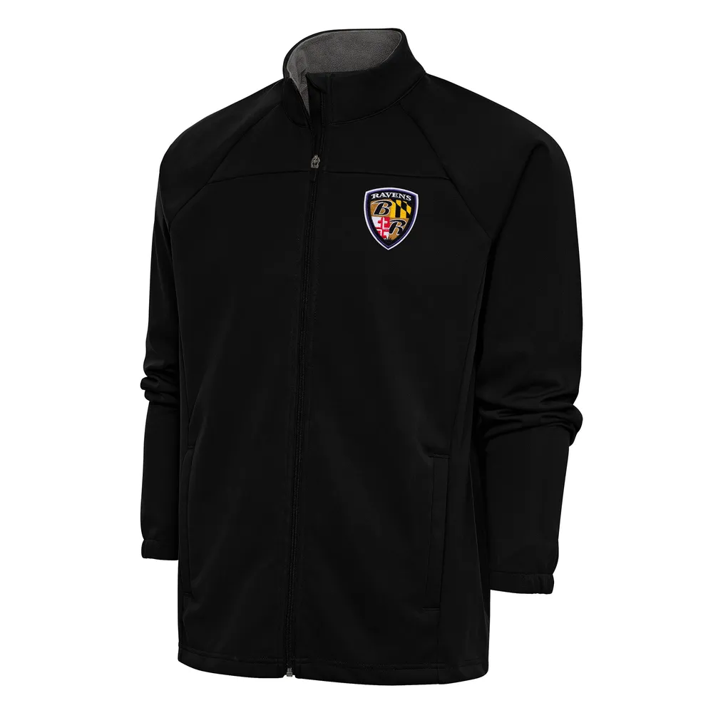 Lids Baltimore Ravens Antigua Team Logo Throwback Links Full-Zip Golf  Jacket