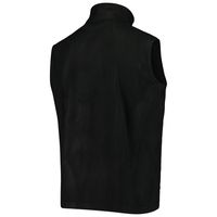 Men's Black Baltimore Ravens Houston Fleece Full-Zip Vest