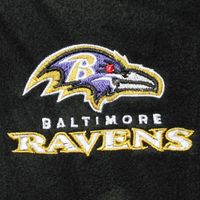 Men's Black Baltimore Ravens Houston Fleece Full-Zip Vest