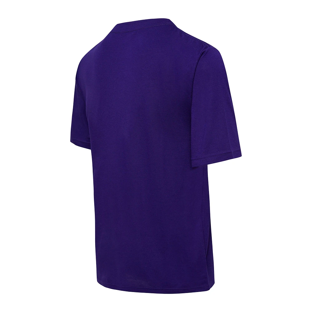 Ensemble de nuit pour hommes Concepts Sport violet/noir Baltimore Ravens Arctic T-shirt et pantalon pyjama