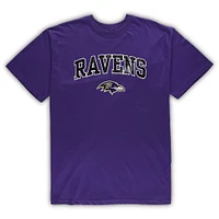 Men's Concepts Sport Purple/Heathered Gray Baltimore Ravens Big & Tall T-Shirt Pants Sleep Set
