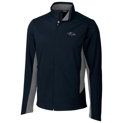 Baltimore Ravens Cutter & Buck Americana Navigate Softshell Full-Zip Jacket