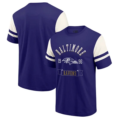 Men's Darius Rucker Collection by Fanatics  Purple Baltimore Ravens Football T-Shirt