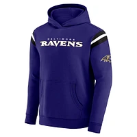 Men's Darius Rucker Collection by Fanatics Purple Baltimore Ravens Football Washed Pullover Hoodie