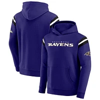 Men's Darius Rucker Collection by Fanatics Purple Baltimore Ravens Football Washed Pullover Hoodie