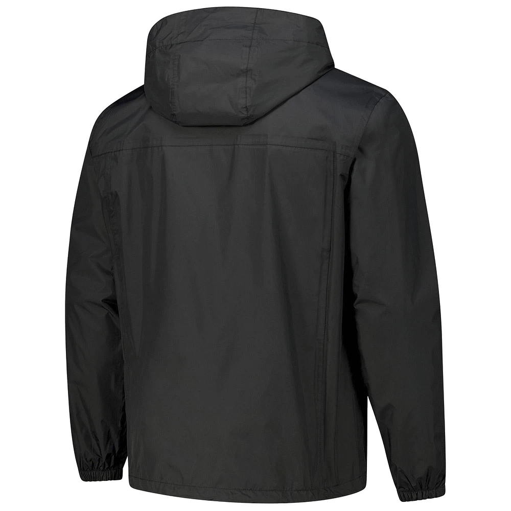 Veste à capuche entièrement zippée et imperméable Dunbrooke Black Baltimore Ravens Tropic pour homme