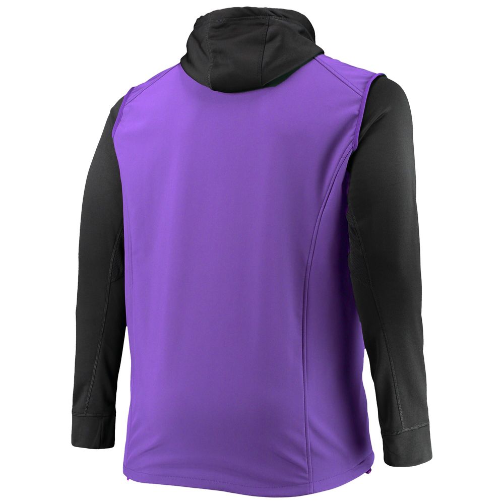 Men's Dunbrooke Purple/Black Baltimore Ravens Big & Tall Alpha Full-Zip Hoodie Jacket