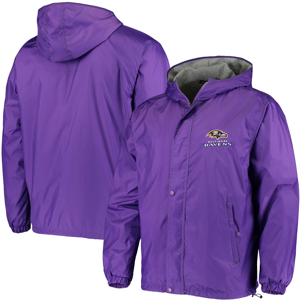 Men's Dunbrooke Purple Baltimore Ravens Logo Legacy Stadium Full-Zip Jacket