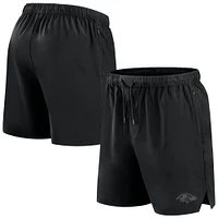 Men's Fanatics Black Baltimore Ravens Front Office Micro Tonal Shorts