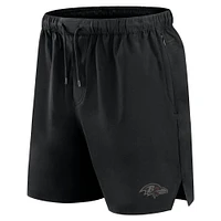 Men's Fanatics Black Baltimore Ravens Front Office Micro Tonal Shorts