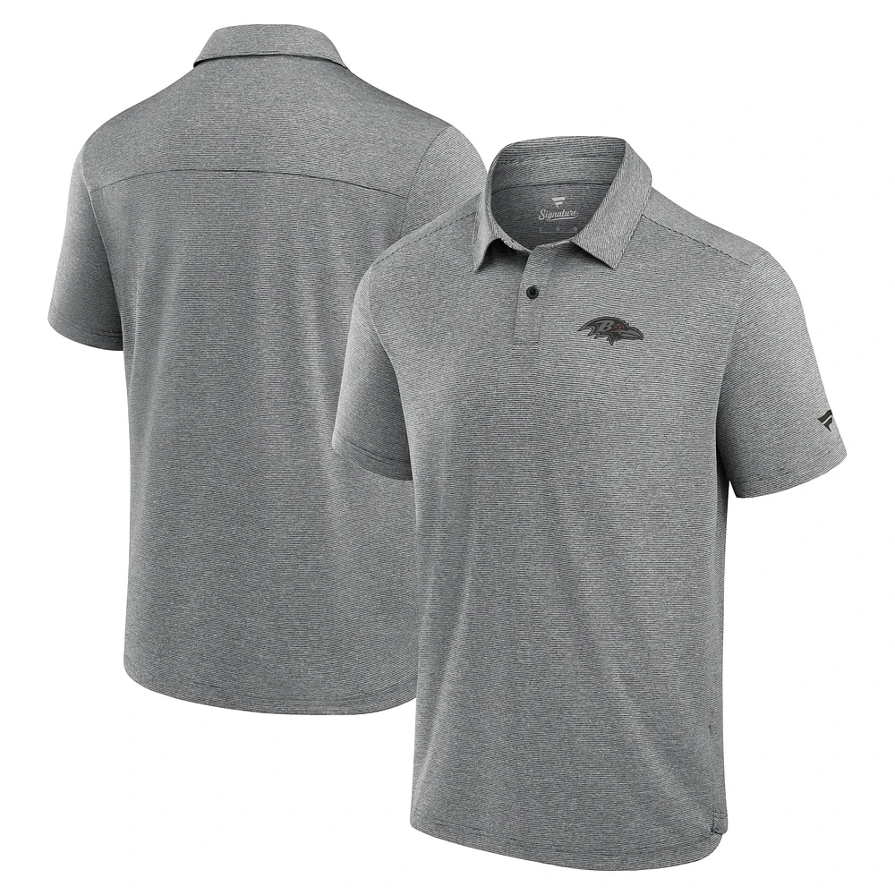 Polo technique fanatiques noir Baltimore Ravens Front Office pour hommes