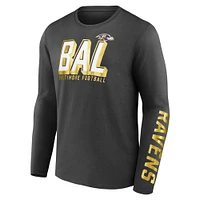 Men's Fanatics  Black Baltimore Ravens Long Sleeve T-Shirt