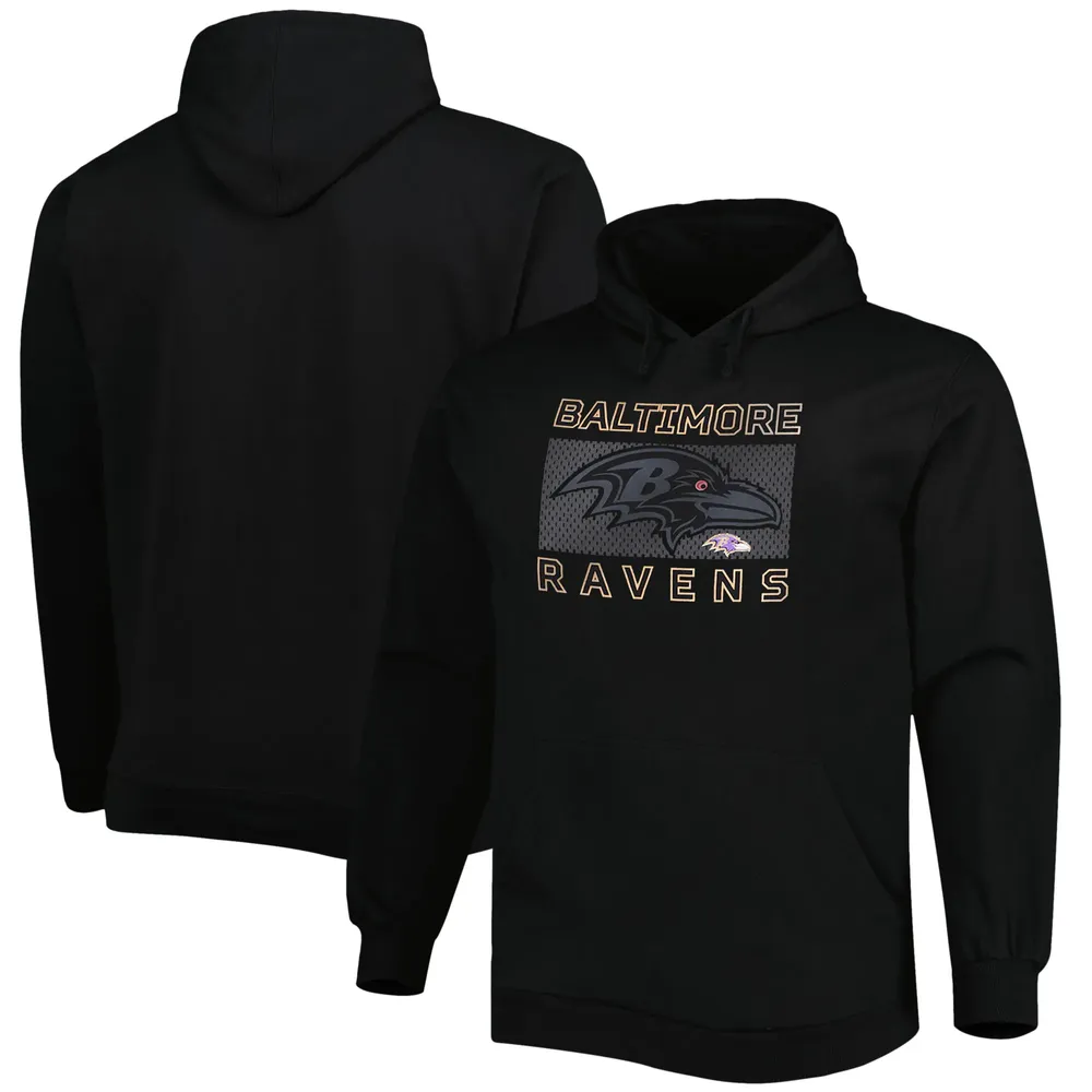 Lids Baltimore Ravens Fanatics Branded Big & Tall Pop of Color Pullover  Hoodie - Black