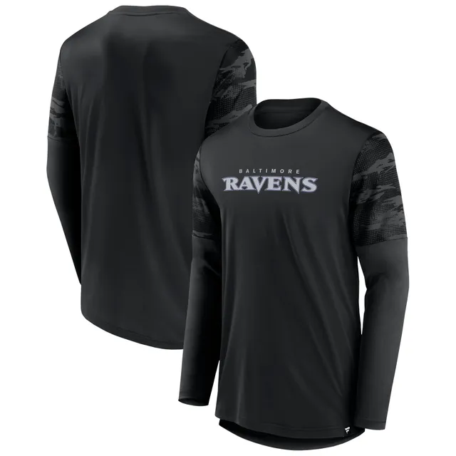 Official baltimore Ravens Fanatics Branded Smoke Arch Black Shirt