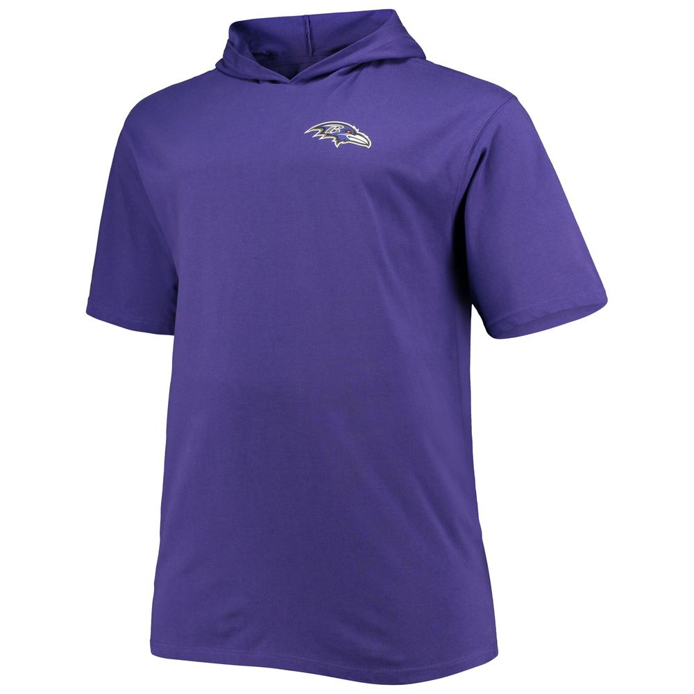 Fanatics Branded Men's Fanatics Branded Lamar Jackson Purple Baltimore Ravens  Big & Tall Player Name Number Hoodie T-Shirt