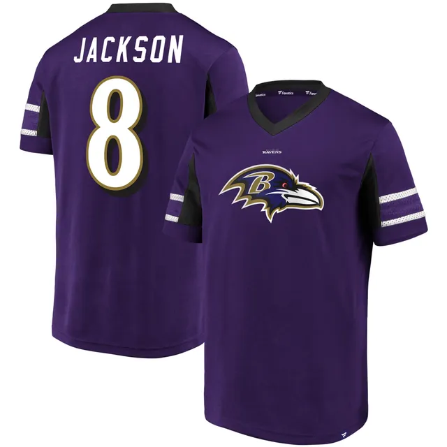 Men's Fanatics Branded Lamar Jackson Purple Baltimore Ravens Replica Player  Jersey 