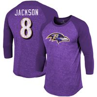 Men's Fanatics Branded Lamar Jackson Purple Baltimore Ravens