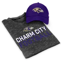 Lids Baltimore Ravens Fanatics Branded T-Shirt & Adjustable Hat