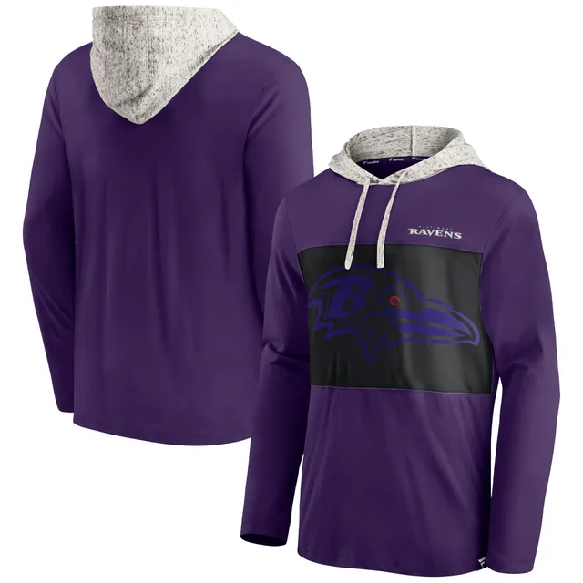 Women's '47 Oatmeal Baltimore Ravens Harper Pullover Hoodie