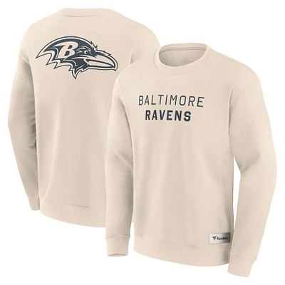 Sweat-shirt à capuche Fanatics pour homme avec inscription Baltimore Ravens Elements Future Ground Cream