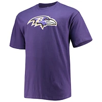 T-shirt violet avec nom et numéro de joueur Fanatics Lamar Jackson des Ravens Baltimore pour hommes